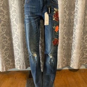 Express Legging Mid Rise Flower Jean